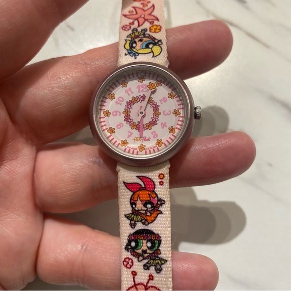 Vintage Flik Flak watch Pink Powerpuff girls Swiss made Swatch watch - Picture 5 of 10